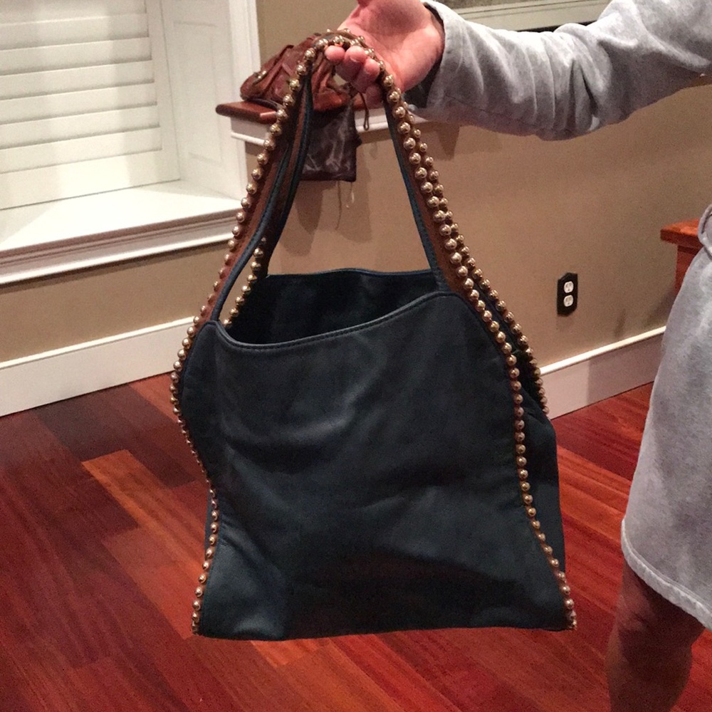 Navy Big Buddha Hobo Bag